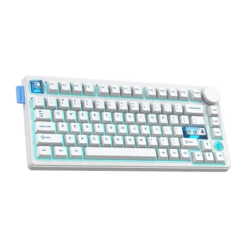 Bezvadu mehāniskā tastatūra ONIKUMA MT706 Balta QWERTY