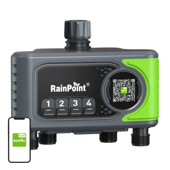 Laistīšanas kontrolieris RainPoint HTV405FRF, 4 zonas, Wi-Fi