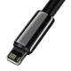 Baseus Tungsten USB-A uz Lightning kabelis 2 m, 2.4A, melns