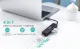 Choetech HUB-U02 USB-C adapteris uz RJ-45 un 3x USB 3.0, melns