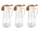 Stikla eļļas izsmidzinātājs un dozators 2-in-1 380ml, bēšs