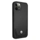 BMW iPhone 12 / 12 Pro vāciņš Leather Perforate, melns