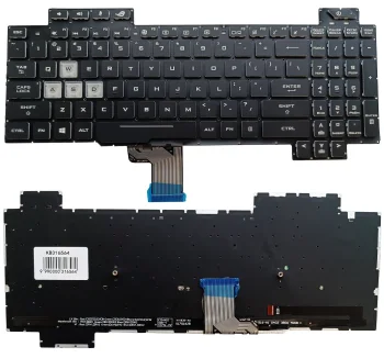 Tastatūra Asus ROG Strix Scar GL504, RGB, US, melna