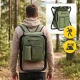 Saliekams tūrisma krēsls ar mugursomu Mountain Goat 2in1, olīvzaļš