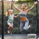 Dārza batuts 435 cm (14 ft) ar iekšējo tīklu un kāpnēm Neo-Sport