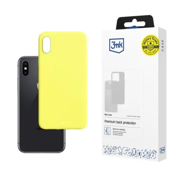 3mk Matt Case iPhone X / XS vāciņš, dzeltens