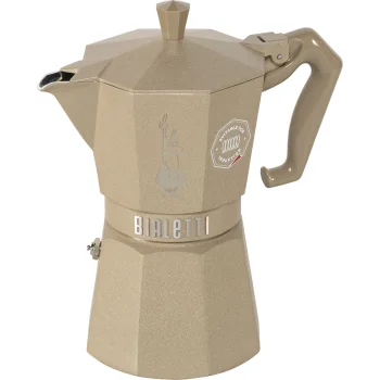 Bialetti Moka Exclusive Induction espresso kanniņa, 6 tases, smilškrāsa