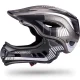 Rockbros TT-32SBTG-S bērnu velo ķivere ar noņemamu zoda sargu, S izmērs, pelēka