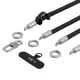 Tech-Protect C10S Rope tālruņa siksniņu komplekts, Black Titanium