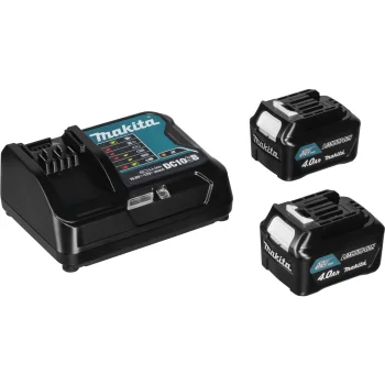 Akumulatoru un lādētāja komplekts Makita 197641-2 Energy Kit (2x BL1041B 4.0 Ah + DC10SB)