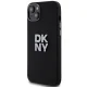 DKNY iPhone 15 Plus vāciņš HC Silicone w Stack Metal Logo, melns