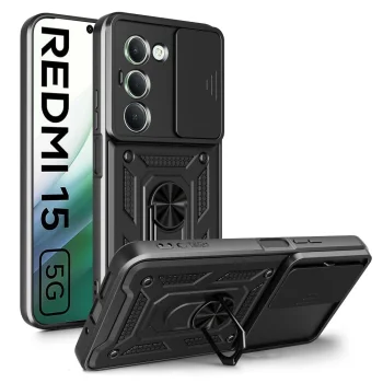 Tech-Protect Xiaomi Redmi 15 4G / 5G vāciņš CamShield Pro, melns