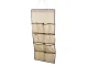 Auduma organizators skapim rotaslietām un aksesuāriem, 90x45 cm, smilškrāsas