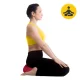 4Fizjo ZAFU pusmēness jogas un meditācijas spilvens, sarkans