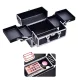Kosmētikas Piederumu Koferis Soma Organaizers - 30x20x25cm, Melns | Makeup Case Box Cosmetic Bag Organizer