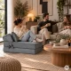 Saliekamais putu dīvāns ModernHome 190x70 cm, 2in1 matracis ar guļamvietas funkciju