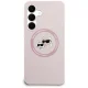 Karl Lagerfeld Silicone Karl & Choupette Heads MagSafe vāciņš Samsung Galaxy S25 FE - Rozā
