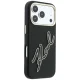 Karl Lagerfeld Smooth Big Resin Signature Logo vāciņš iPhone 18 Pro / 17 Pro, melns