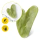 4FIZJO dabīgā zaļā jadeīta Gua Sha masāžas akmens