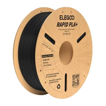 ELEGOO Rapid PLA+ 3D kvēldiegs 1.75 mm, 1 kg, melns