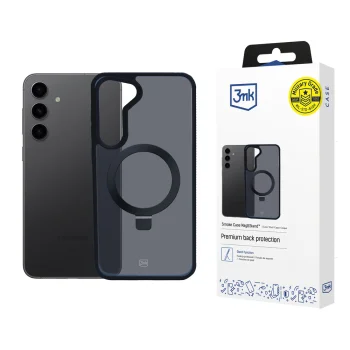 3Mk Protection Smoke Case Mag&Stand vāciņš Samsung Galaxy S24+ Melns