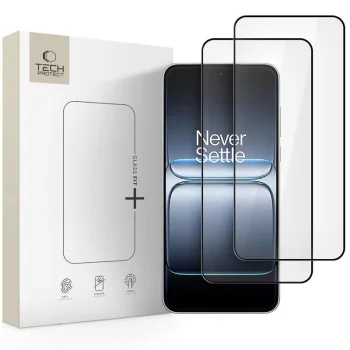 Tech-Protect OnePlus Nord 5 rūdītais aizsargstikls Glass Fit+ (2 gab.), melns