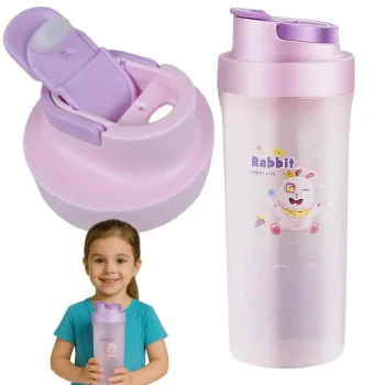 Bērnu ūdens pudele 500 ml skolai un bērnudārzam, violeta