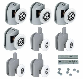 Durvju riteņu komplekts dušas kabīnēm, duškabīnēm, 8 gb., 23mm | Shower Door Wheel Set