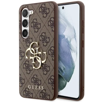 Guess 4G Big Metal Logo vāciņš Samsung Galaxy S23 brūns