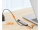 8-in-1 USB-C Hubs Adapteris (2x USB-C, Thunderbolt 3, 2x USB-A, HDMI 4K, SD/TF, RJ45)