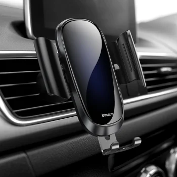Baseus Future Gravity Car Mount auto telefona turētājs, Melns