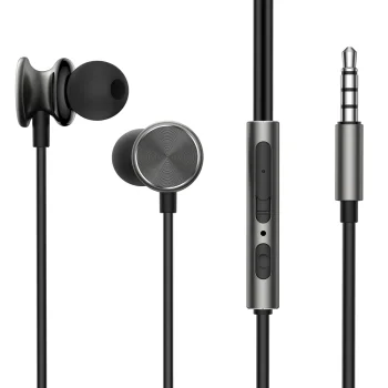Joyroom Wired Series JR-EW03 vadu austiņas, tumši pelēkas