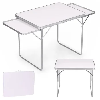 Saliekams tūrisma galds Multigarden, 120x60 cm, balts