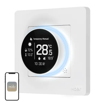 MOES ZHT-SR-GA ZigBee viedais termostats ūdens apkures sistēmām