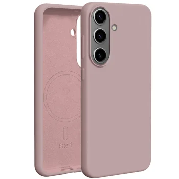 Etteri Silicone Mag vāciņš priekš Samsung Galaxy S26, gaiši rozā