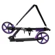 Saliekams bērnu skrejritenis Kruzzel Spidoo ar 200 mm riteņiem, melns/violets