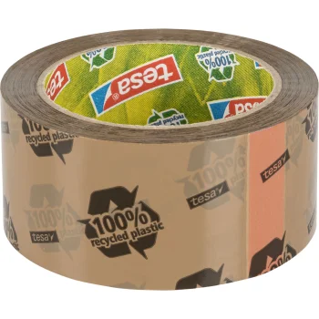 Tesa tesapack Eco & Strong iepakošanas līmlente, 50 mm x 66 m, brūna