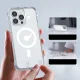Vāciņš iPhone 14 Plus Joyroom Magnetic Defender ar statīvu, caurspīdīgs (MagSafe)