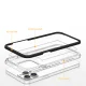 Vāciņš Samsung Galaxy A03 Hybrid Armor Clear 3in1 ar zilu rāmi