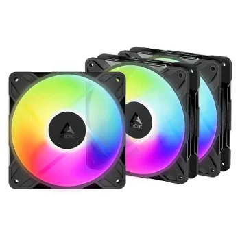 Arctic P12 PRO Reverse PWM PST A-RGB 120mm Datora Ventilatori, 3 gab.