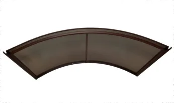 Arkveida jumtiņš STARKEDACH RODEO, 150x70x20 cm, brūns