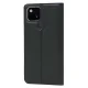 Google Pixel 5a 5G Magnetic PU Leather Phone Stand Card Slot Case Book Cover, Black | Telefona Vāciņš Maciņš...