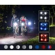 Velosipēdu lukturu komplekts ar signāltauri
