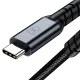 3mk Hyper Cable N-SERIES USB-C uz USB-C kabelis 2m, melns