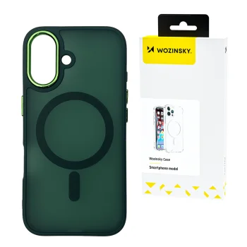 Wozinsky Magnetic Collection MagSafe vāciņš Samsung Galaxy S25+, zaļš