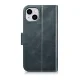 iCarer 2in1 atverams ādas maciņš iPhone 14 Plus ar RFID aizsardzību, zils
