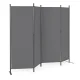 Saliekama 4 paneļu starpsiena MultiGarden, 167x216 cm, pelēka