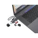 Conceptronic BIAN05G 2-in-1 atmiņas karšu lasītājs pelēks