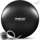 Neo-Sport vingrošanas bumba 75cm NS-952 melna - treniņu mājas fitnesam