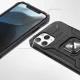 Wozinsky Ring Armor vāciņš iPhone 14 Pro Max ar gredzena turētāju, sarkans